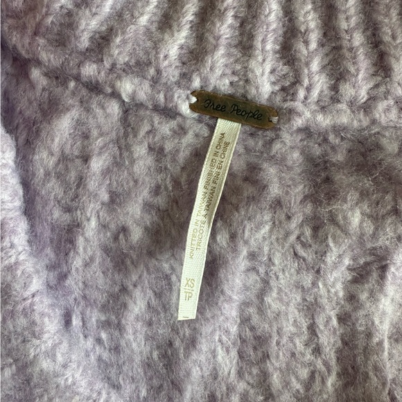 Free People Blue Bell V Neck Sweater XS - Picture 5 of 6